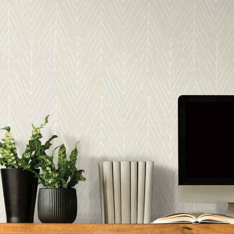 RoomMates RMK11674WP Twig Hygge Herringbone Peel and Stick Wallpaper - Eade's Wallpaper