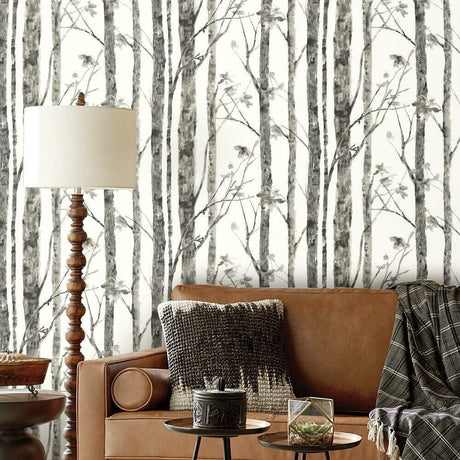 RoomMates RMK11727WP Trees Peel and Stick Wallpaper - Eade's Wallpaper