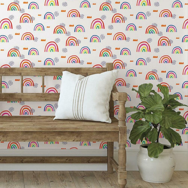 RoomMates RMK11731RL Rainbow's End Peel and Stick Wallpaper - Eade's Wallpaper