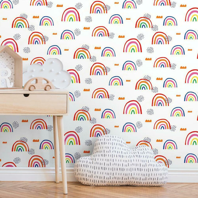 RoomMates RMK11730RL Rainbow's End Peel and Stick Wallpaper - Eade's Wallpaper