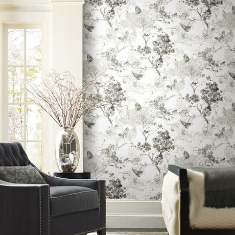 RoomMates RMK11741RL Spring Cherry Blossoms Peel and Stick Wallpaper - Eade's Wallpaper