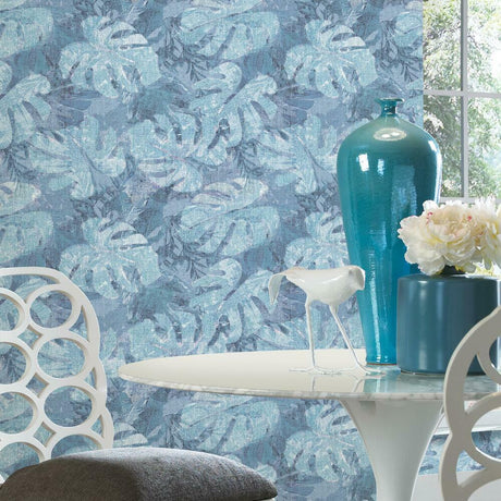 RoomMates RMK11765RL Jungle Leaf Canopy Peel and Stick Wallpaper - Eade's Wallpaper