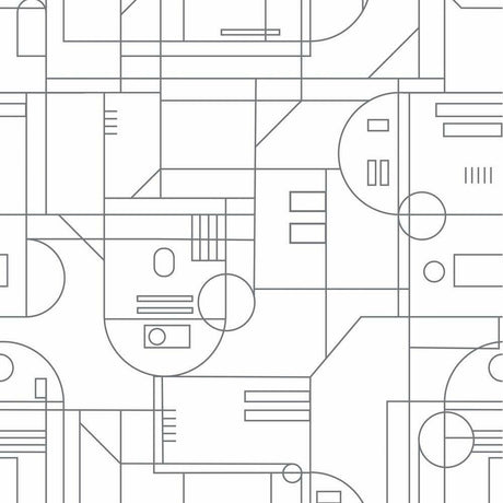 RoomMates RMK11786RL Star Wars R2D2 Geometric Peel and Stick Wallpaper - Eade's Wallpaper