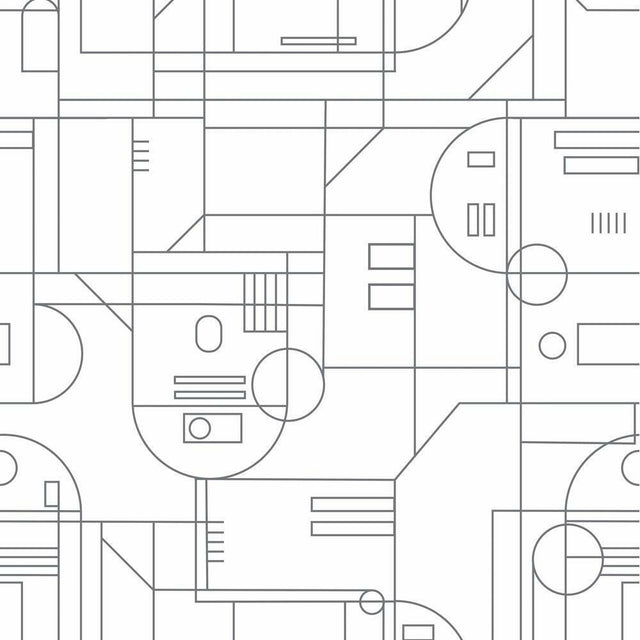 RoomMates RMK11786RL Star Wars R2D2 Geometric Peel and Stick Wallpaper - Eade's Wallpaper