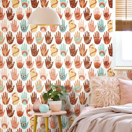 RoomMates RMK11795RL Hamsa Peel & Stick Wallpaper - Eade's Wallpaper