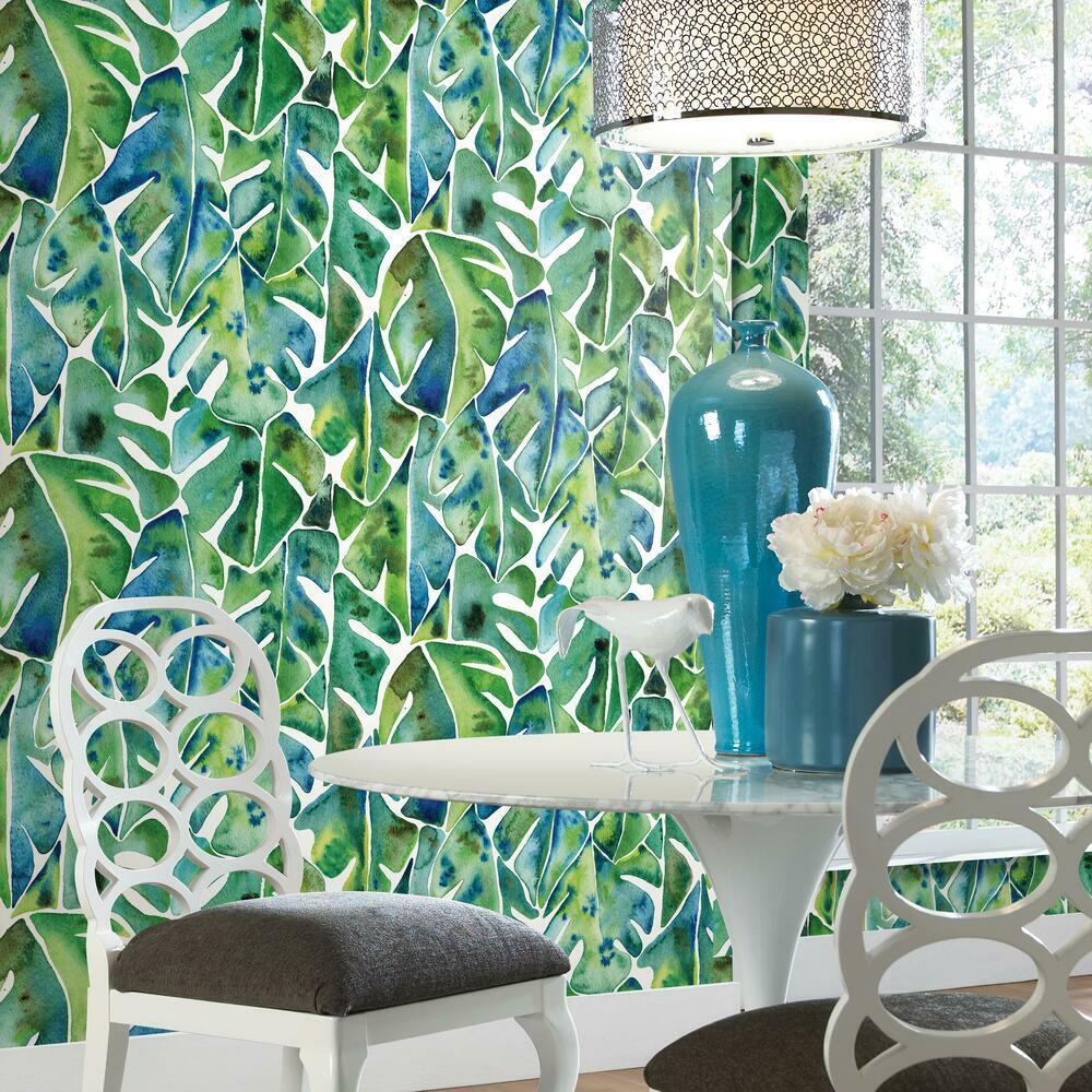 RoomMates RMK11907WP CatCoq Philodendron Peel and Stick Wallpaper - Eade's Wallpaper