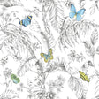 RoomMates RMK11823WP Butterfly Sketch Peel and Stick Wallpaper - Eade's Wallpaper