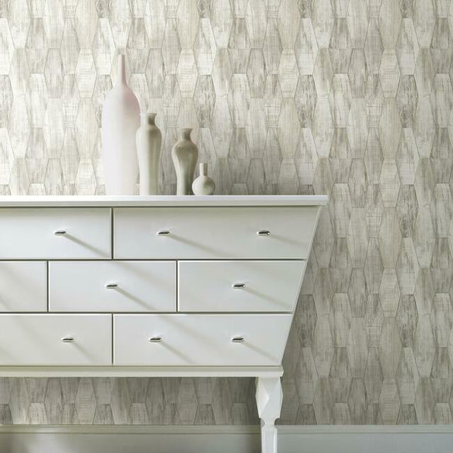 RoomMates RMK11851RL Wood Hexagon Tile Peel & Stick Wallpaper - Eade's Wallpaper