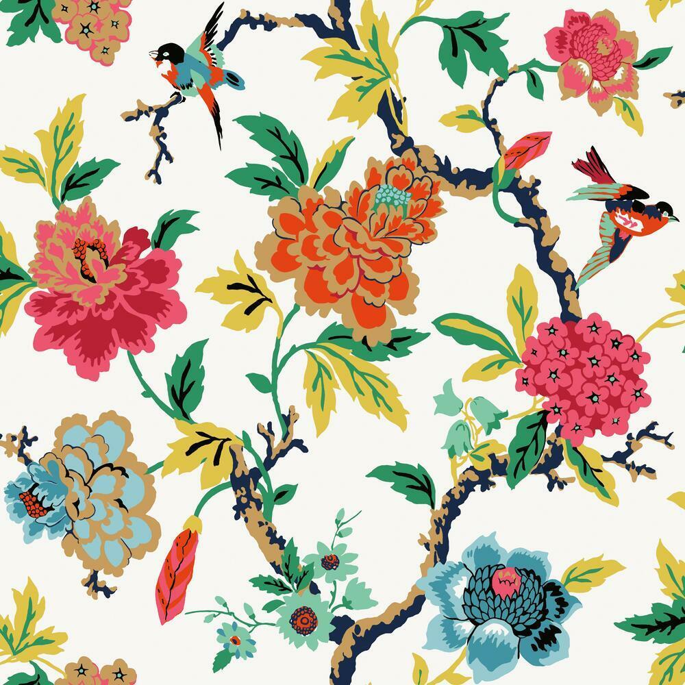 RoomMates RMK11861RL Waverly Candid Moments Peel and Stick Wallpaper - Eade's Wallpaper