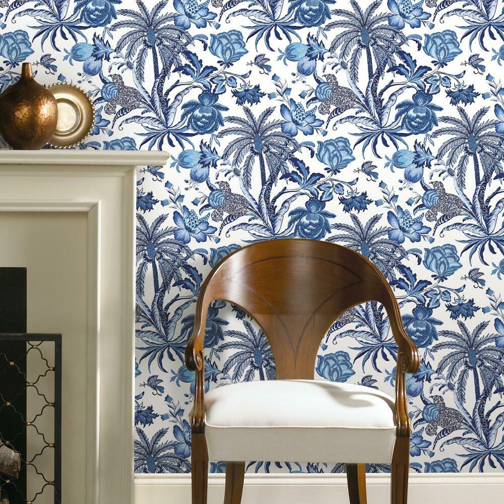 RoomMates RMK11882RL Waverly Exotic Curiosity Peel and Stick Wallpaper - Eade's Wallpaper