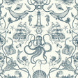 RoomMates RMK12002WP Deep Sea Toile Peel and Stick Wallpaper - Eade's Wallpaper