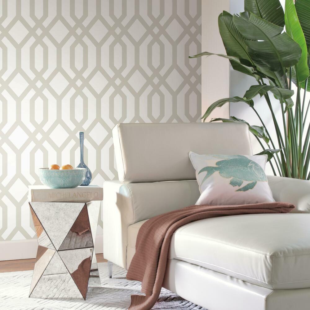 RoomMates RMK12016WP Gazebo Lattice Peel and Stick Wallpaper - Eade's Wallpaper