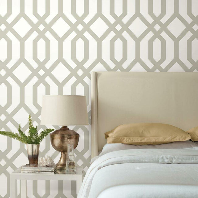 RoomMates RMK12014WP Gazebo Lattice Peel and Stick Wallpaper - Eade's Wallpaper