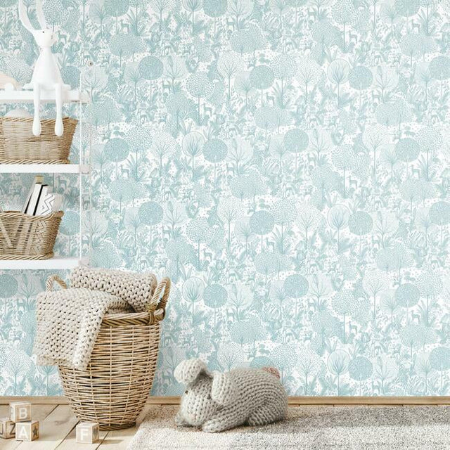 RoomMates RMK12075RL Forest Friends Peel & Stick Wallpaper - Eade's Wallpaper