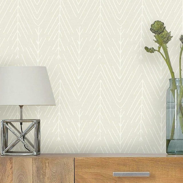RoomMates RMK11672WP Twig Hygge Herringbone Peel and Stick Wallpaper - Eade's Wallpaper