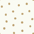 RoomMates RMK9012WP Large Gold Dot Peel and Stick Wallpaper - Eade's Wallpaper
