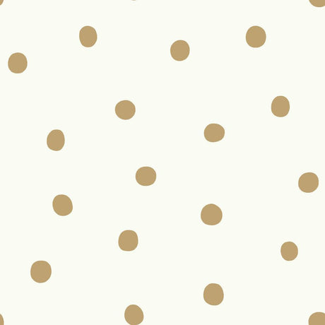RoomMates RMK9012WP Large Gold Dot Peel and Stick Wallpaper - Eade's Wallpaper