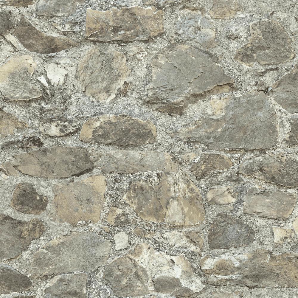 RoomMates RMK9096WP Weathered Stone Peel and Stick Wallpaper - Eade's Wallpaper