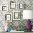 RoomMates RMK9113WP Damask Peel And Stick Wallpaper - Eade's Wallpaper