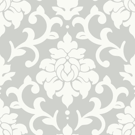 RoomMates RMK9114WP Damask Peel And Stick Wallpaper - Eade's Wallpaper