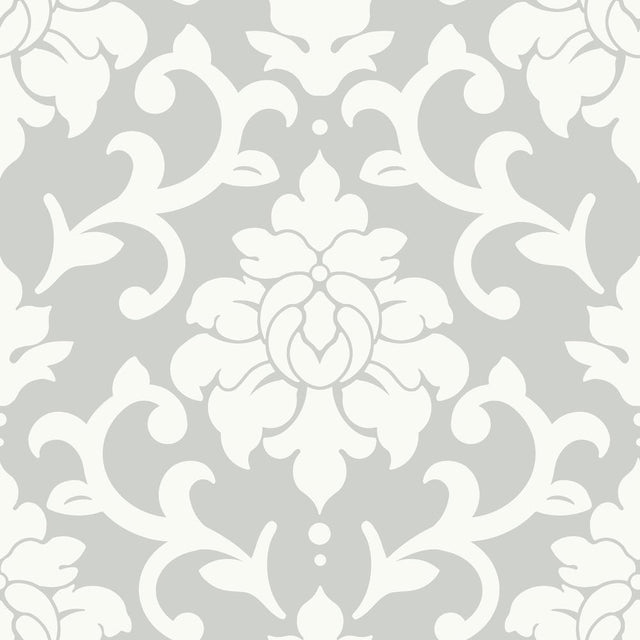 RoomMates RMK9114WP Damask Peel And Stick Wallpaper - Eade's Wallpaper