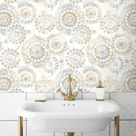 RoomMates RMK9126WP Bohemian Peel and Stick Wallpaper - Eade's Wallpaper