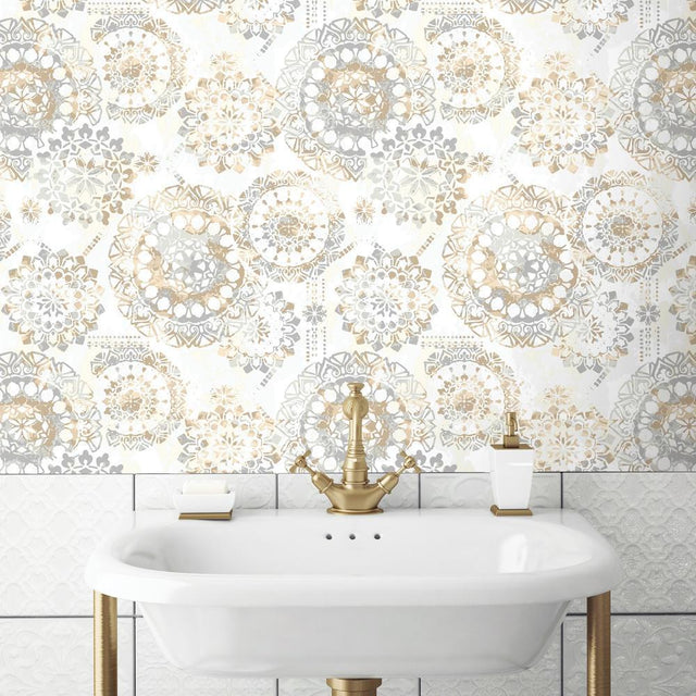 RoomMates RMK9126WP Bohemian Peel and Stick Wallpaper - Eade's Wallpaper