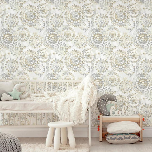 RoomMates RMK9125WP Bohemian Peel and Stick Wallpaper - Eade's Wallpaper