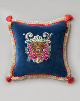 MindtheGap ROARRR Embroidered Velvet Cushion - Lifestyle Collection 2024