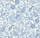 York RP7390 Pomegranate White & Blue Wallpaper