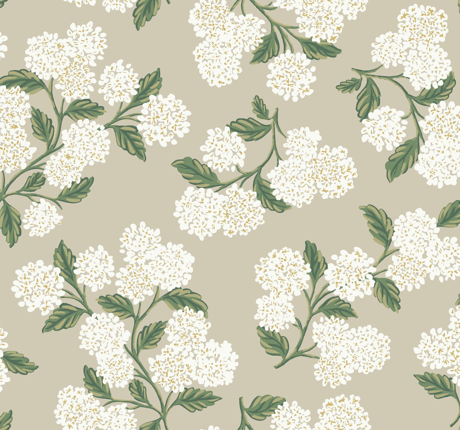 Rifle Paper Co Hydrangea Wallpaper - Linen