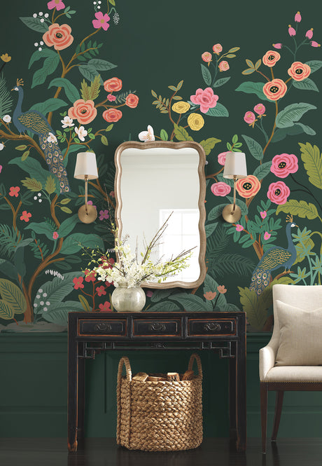 York RP7398M Peacock Emerald Wall Mural