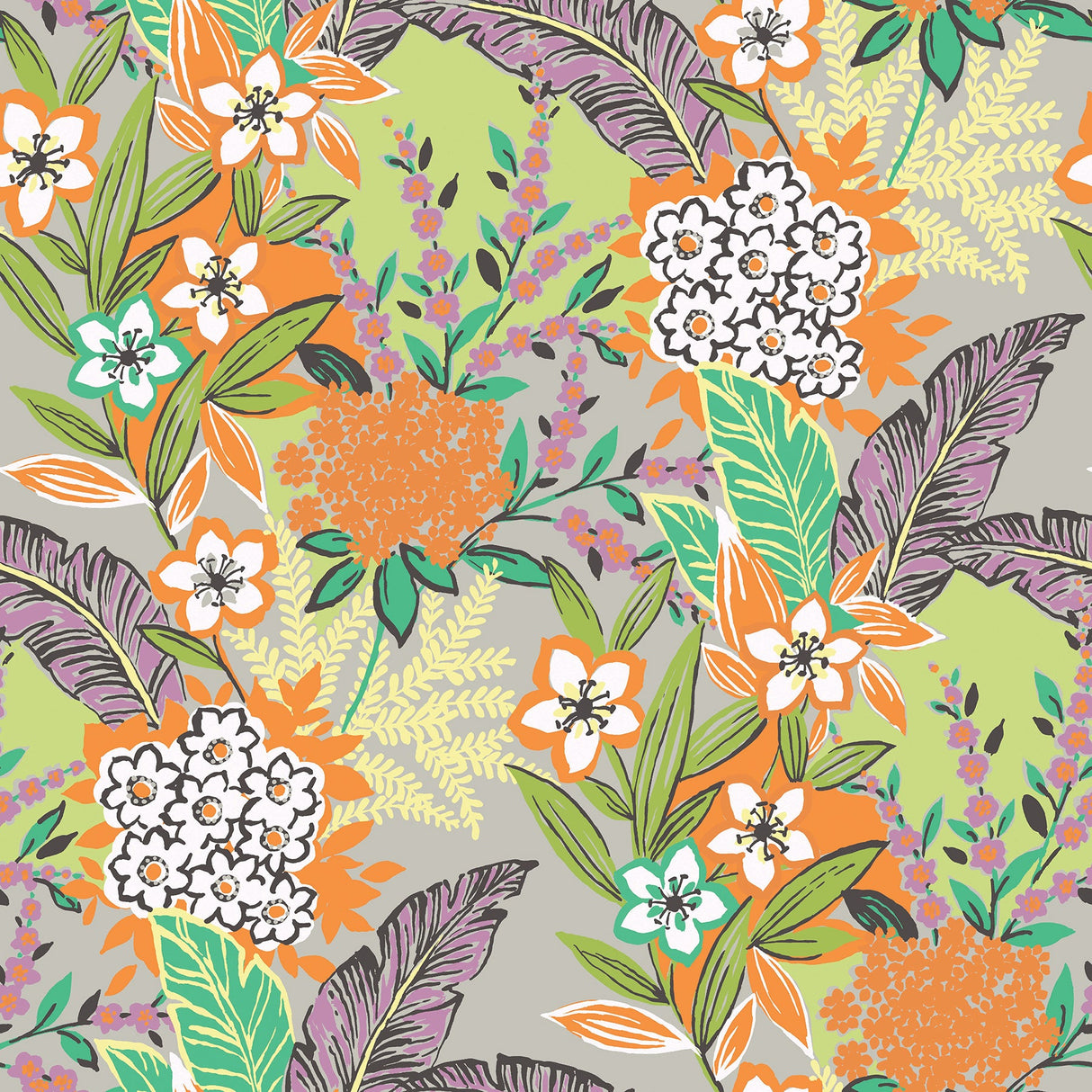 RuPaul RPS6144 RuJardin l'Orange Peel & Stick Wallpaper