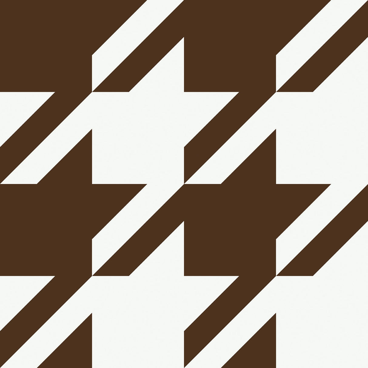 RuPaul RPS6148 RuHoundstooth Brown Peel & Stick Wallpaper