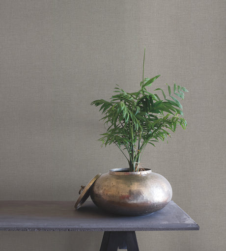 York RRD7640N Rugged Linen Shale Wallpaper