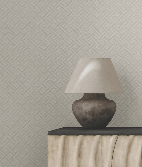 York RRD7647 Wickwork Pearl Trax Wallpaper