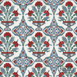 Schumacher RW108CS01-325 IZNIK CARNATION BOUQUET in ORIGINAL