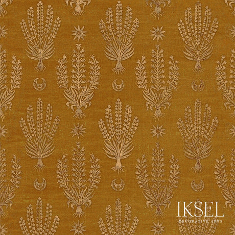 Schumacher RW205CR66 ROXELANE in SAFFRON Wallpaper - IKSEL