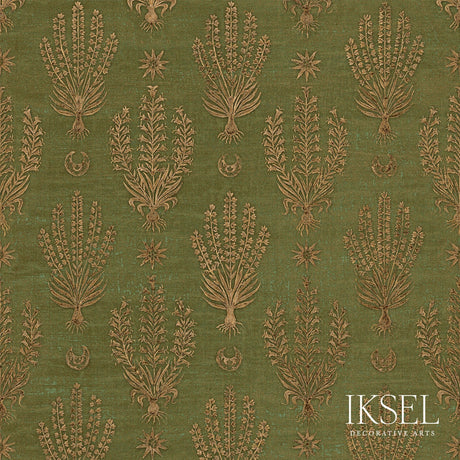 Schumacher RW205CR67 ROXELANE in OREGANO Wallpaper - IKSEL