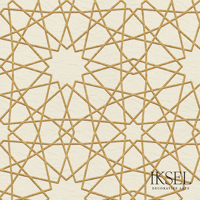 Schumacher RW216CS21 MAMLUK GEOMETRIC in BONE Wallpaper - IK