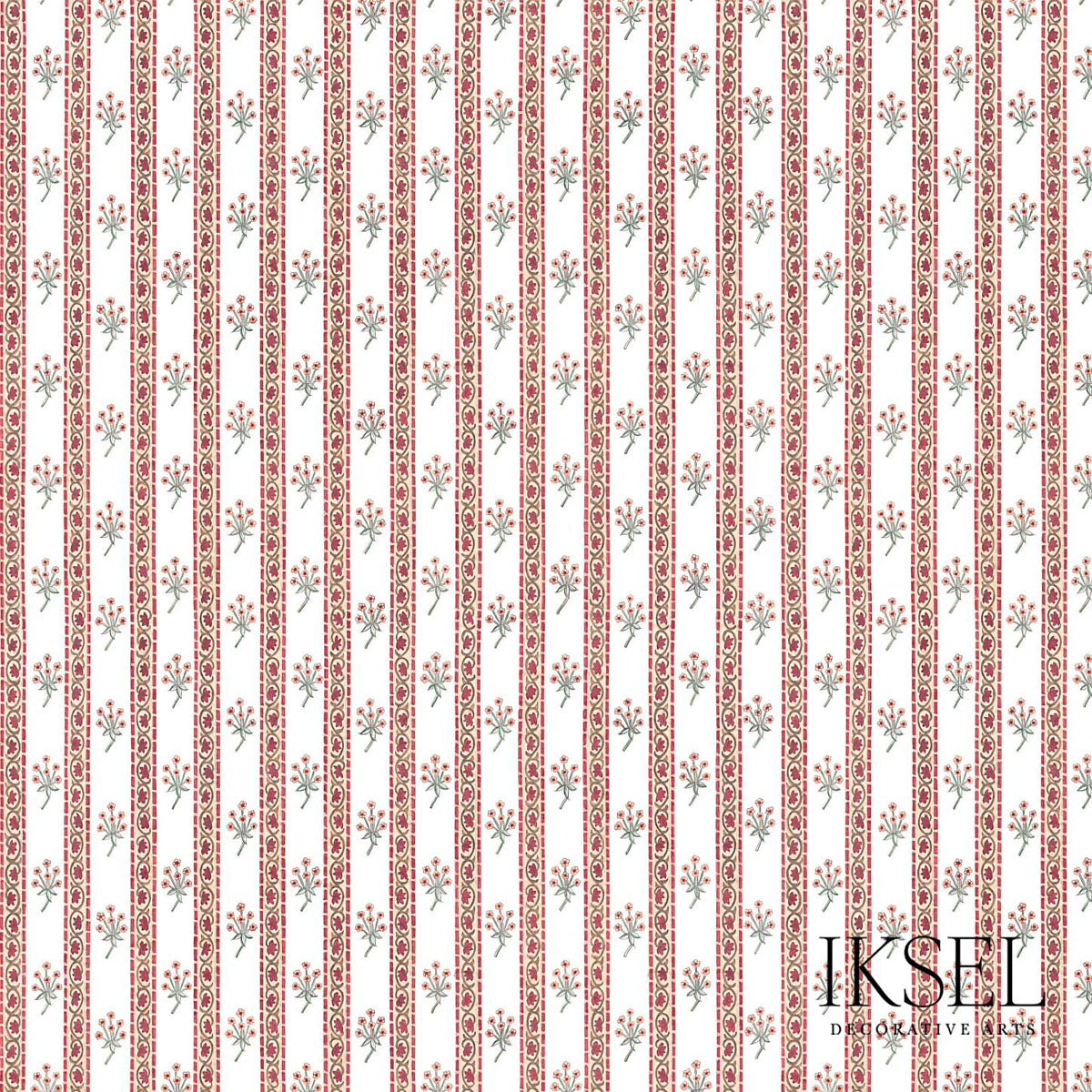 Schumacher RW301CS01-375 BOUQUET STRIPE in ORIGINAL Wallpape