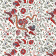 Schumacher RW306CR52-275-N INDIENNE in RED Wallpaper - IKSEL