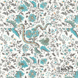 Schumacher RW306CR53-325-S INDIENNE in TURQUOISE Wallpaper -