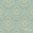 Schumacher RW401CR49 DOGE in MUTED TEAL-BIRCH Wallpaper - IK