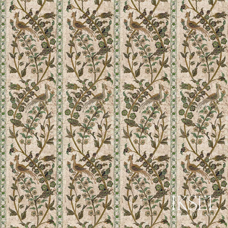 Schumacher RW537CR61-325 ALEPPO STRIPE in GREEN Wallpaper - 