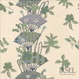 Schumacher RW610CR41-300 JAPANESE FANS in RICE-GREEN Wallpap