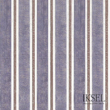 Schumacher RW713CS73-325-S KUBILAI'S STRIPE in MAUVE Wallpap