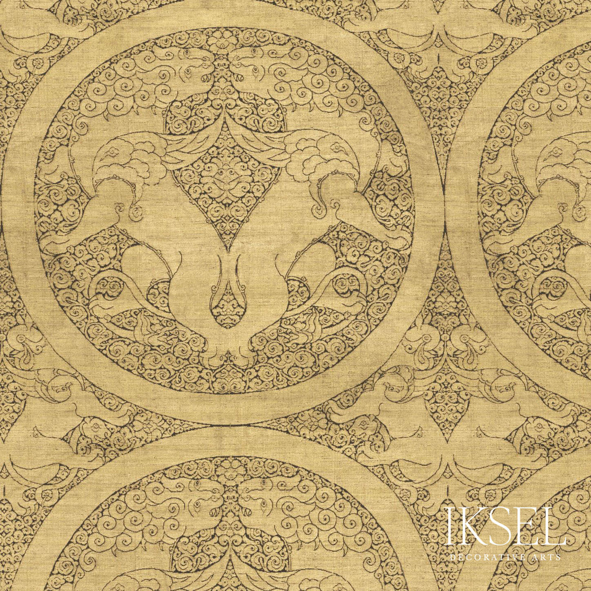 Schumacher RW902CS01-275 OGODEI LIONS in ORIGINAL Wallpaper 
