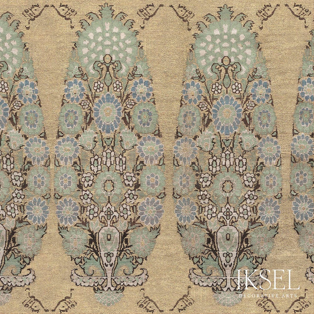 Schumacher RW904CR63-255-N SAFAVID BOUQUET in CELADON Wallpa