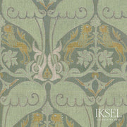 Schumacher RW916CR60-255-S NASRID LIONS in SAGE Wallpaper - 